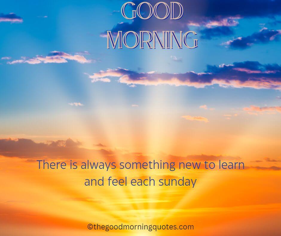 Good Morning Happy Sunday Quotes