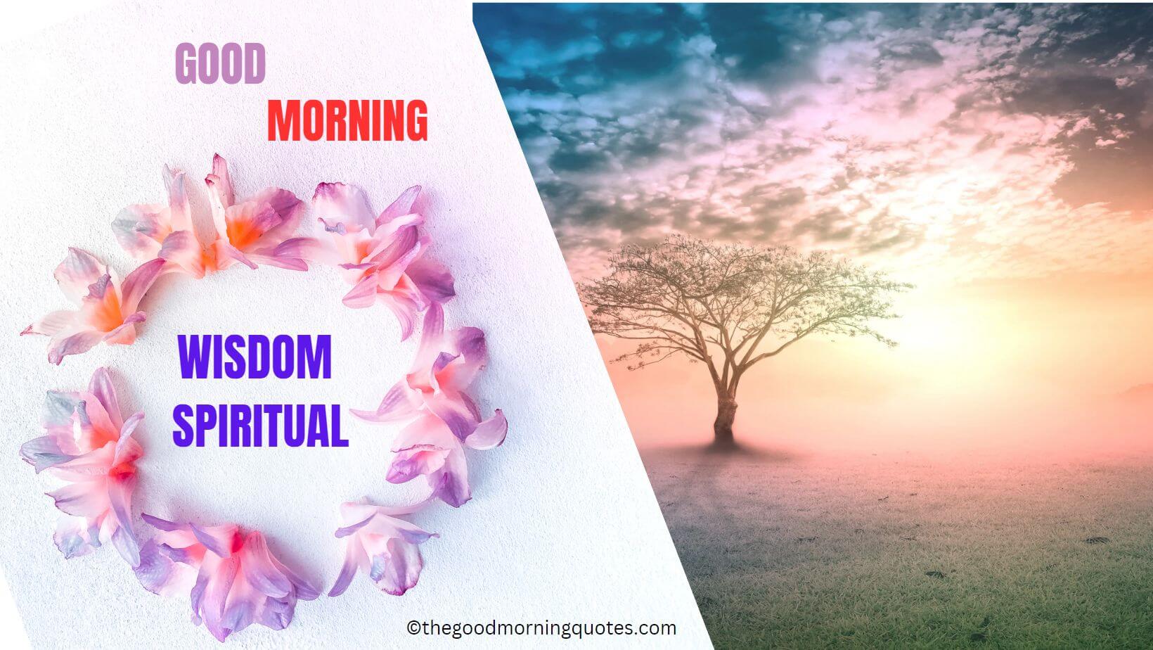 wisdom spiritual good morning quotes