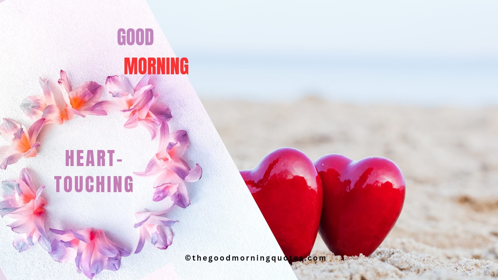Good Morning Image with Heart-Touching Quotes in Hindi