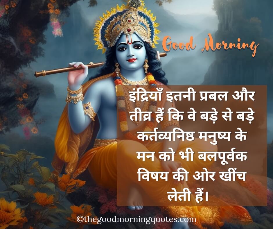  Good Morning Quotes from Bhagavad Gita in Hindi 