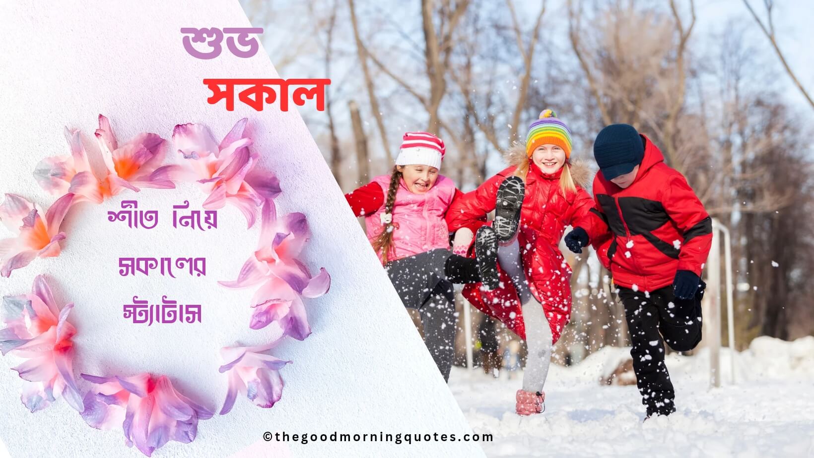 55 শীত নিয়ে সকালের স্ট্যাটাস । Happy  Morning Winter status
